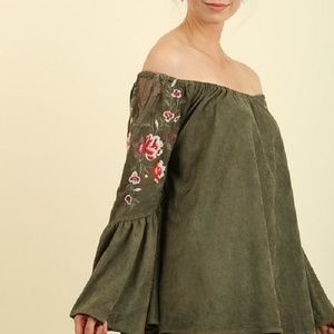 Umgee Peasant Top with Bell sleeves